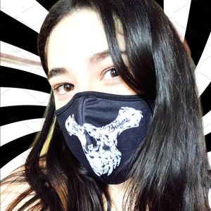 Phoebe Bridgers black skull mask official merch